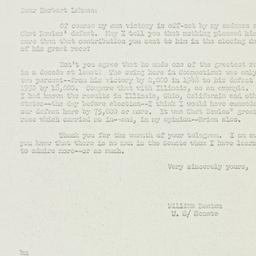 Letter: 1950 November 16