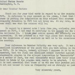 Letter: 1950 May 18