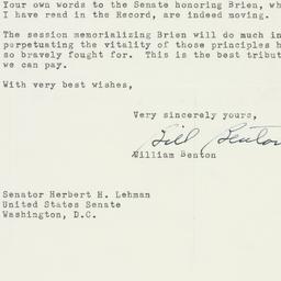 Letter: 1953 March 4