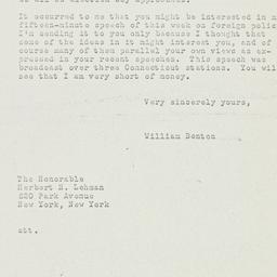 Letter: 1950 October 20