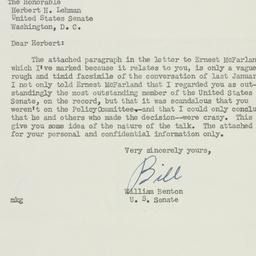 Letter: 1951 March 8