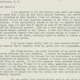 Letter: 1951 February 17