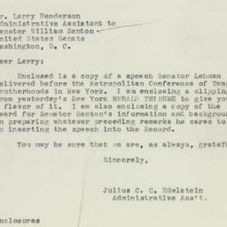Letter: 1950 April 11