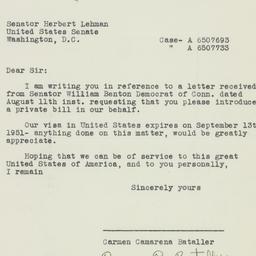 Letter: 1951 August 20