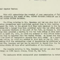 Letter: 1951 July 27
