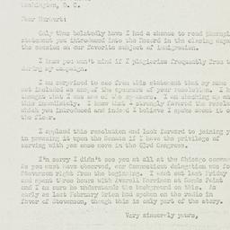 Letter: 1952 August 6