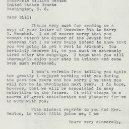 Letter: 1952 December 12