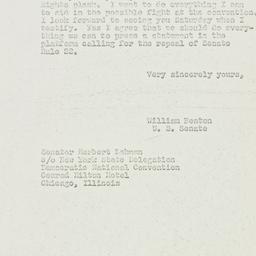 Letter: 1952 July 15