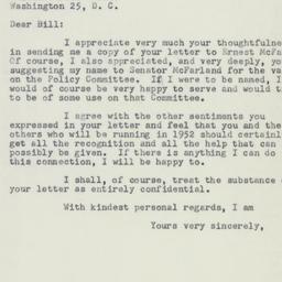 Letter: 1951 March 9