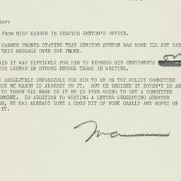 Letter: 1951 March 13