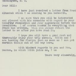 Letter: 1951 October 22