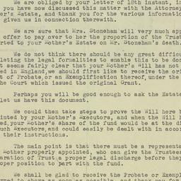 Letter: 1947 July 22