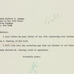 Letter: 1935 September 26