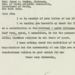 Letter: 1929 May 31