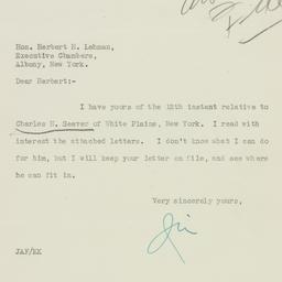 Letter: 1932 July 13
