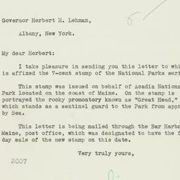 Letter: 1934 October 2