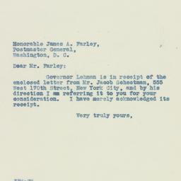Letter: 1933 March 20