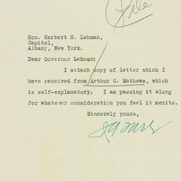 Letter: 1932 November 1