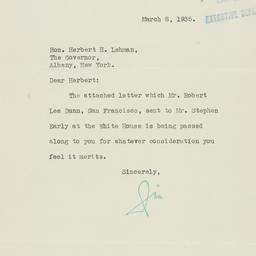 Letter: 1935 March 8