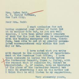 Letter: 1933 March 17