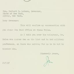 Letter: 1934 January 30