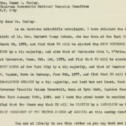 Letter: 1932 October 22
