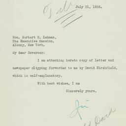 Letter: 1936 July 21