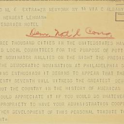 Telegram: 1936 June 15
