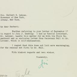 Letter: 1935 October 16