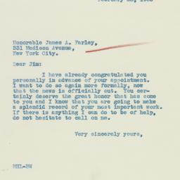 Letter: 1933 February 28