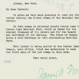 Letter: 1934 August 5