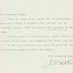 Letter: 1937 December 13