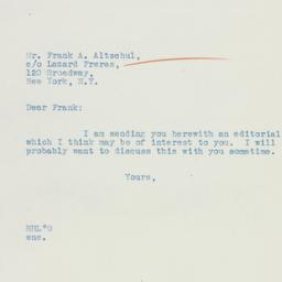 Letter: 1935 May 14