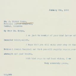 Letter: 1938 January 8
