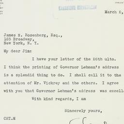 Letter: 1936 March 2