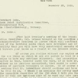 Letter: 1925 December 28