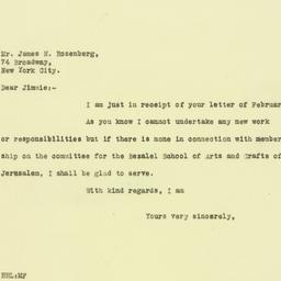 Letter: 1926 February 15