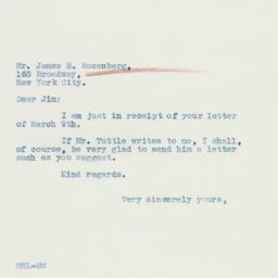 Letter: 1936 March 11