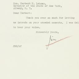 Letter: 1933 January 17