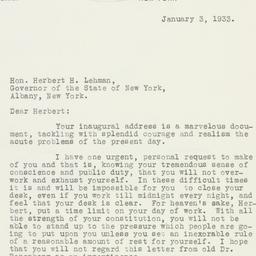 Letter: 1933 January 3