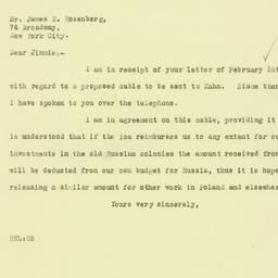 Letter: 1926 March 1