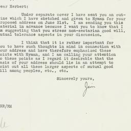 Letter: 1934 June 14