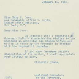 Letter: 1935 January 14