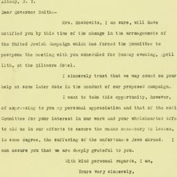 Letter: 1926 April 8