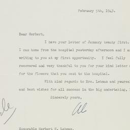 Letter: 1943 February 5