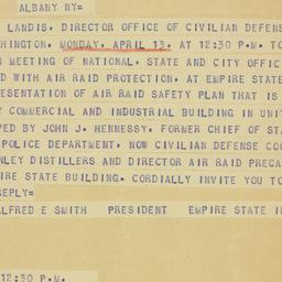 Telegram: 1942 March 26