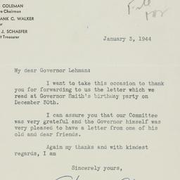 Letter: 1944 January 3