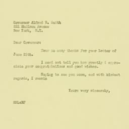 Letter: 1929 June 27