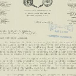 Letter: 1935 March 16