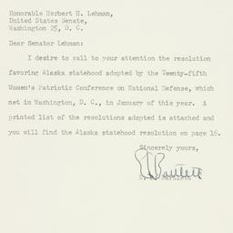 Letter: 1951 March 5